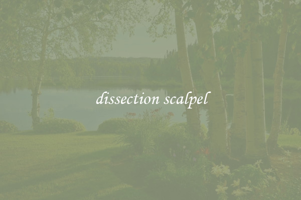 dissection scalpel