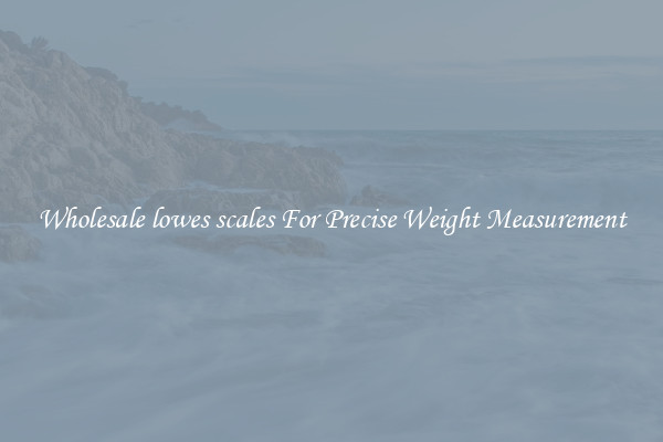 Wholesale lowes scales For Precise Weight Measurement