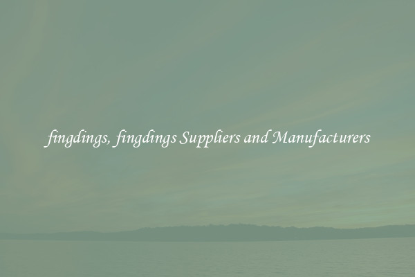 fingdings, fingdings Suppliers and Manufacturers