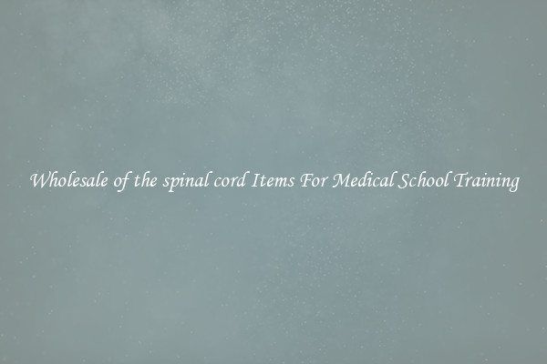 Wholesale of the spinal cord Items For Medical School Training