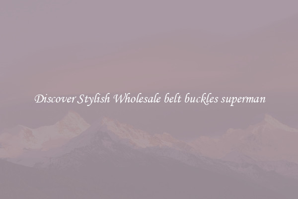 Discover Stylish Wholesale belt buckles superman