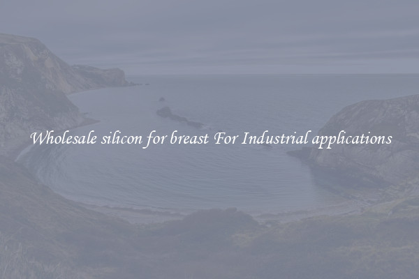 Wholesale silicon for breast For Industrial applications