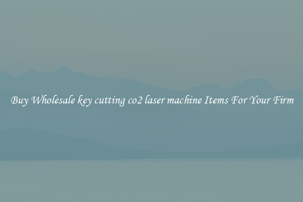 Buy Wholesale key cutting co2 laser machine Items For Your Firm