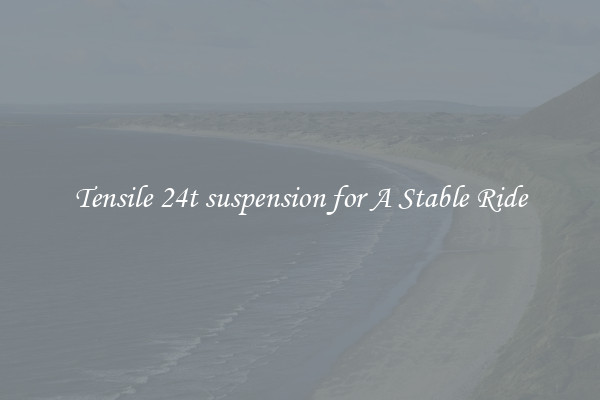 Tensile 24t suspension for A Stable Ride