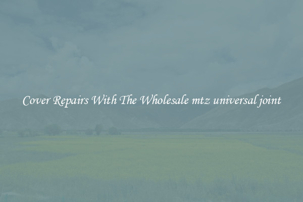  Cover Repairs With The Wholesale mtz universal joint 