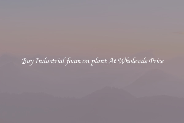 Buy Industrial foam on plant At Wholesale Price