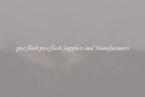 pico flash pico flash Suppliers and Manufacturers