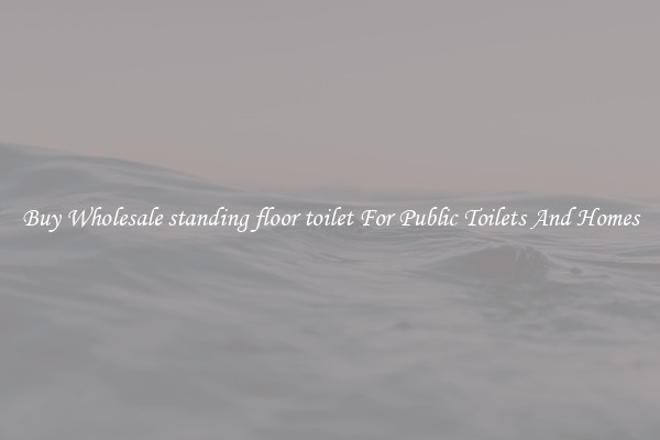 Buy Wholesale standing floor toilet For Public Toilets And Homes