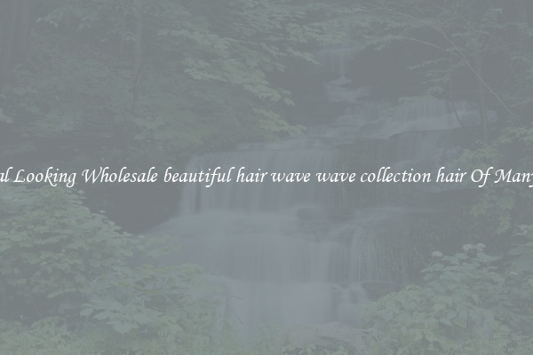Natural Looking Wholesale beautiful hair wave wave collection hair Of Many Types